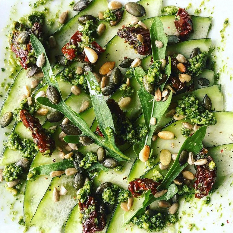 Courgette carpaccio